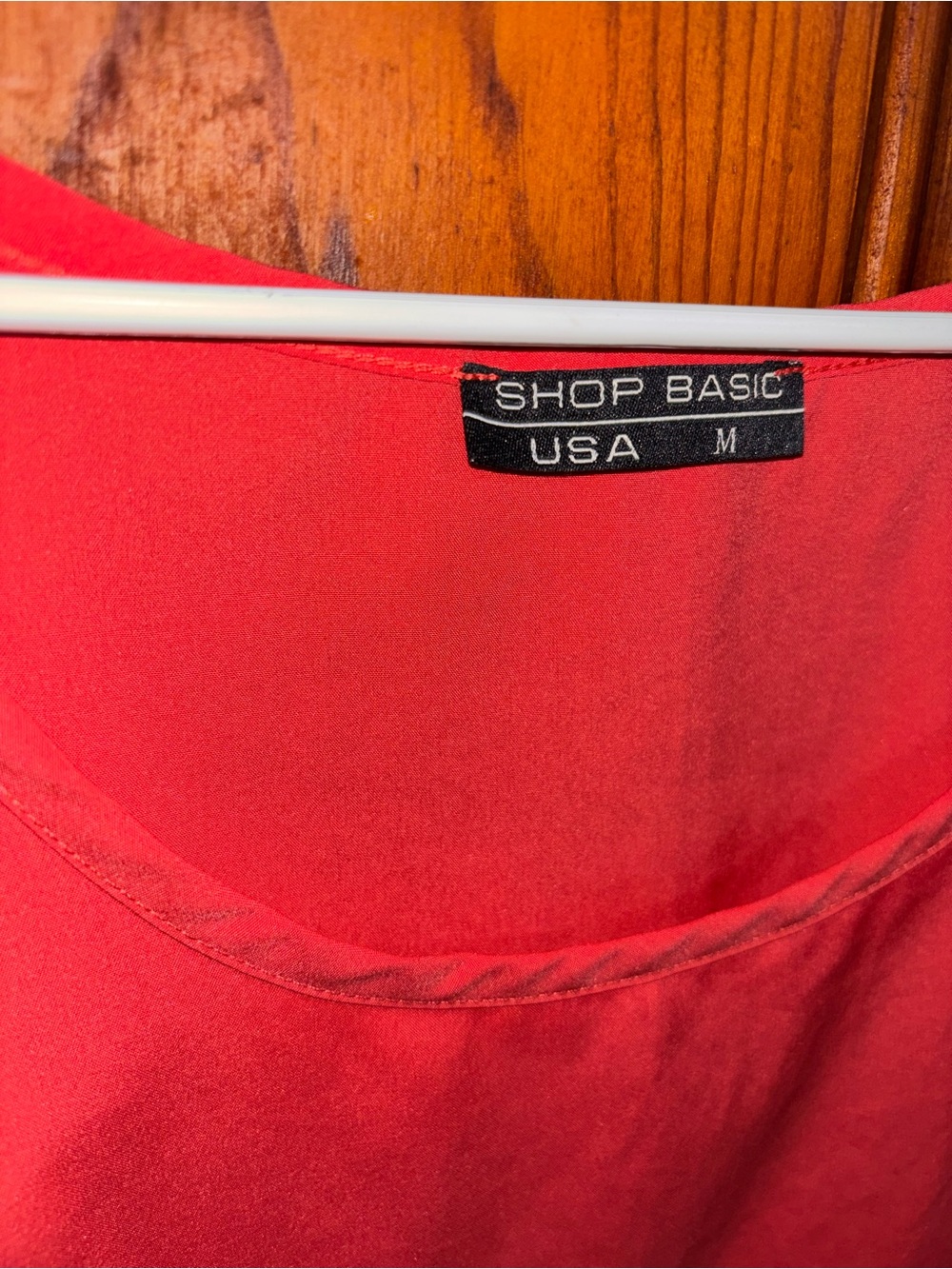 Coral and Beige Cut-Out Tunic Tank - Women - Picture 5 of 9
